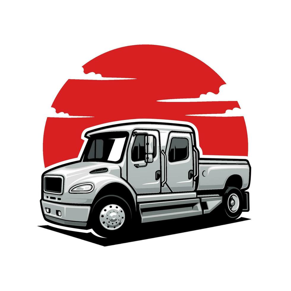 ramasser un camion illustration vecteur