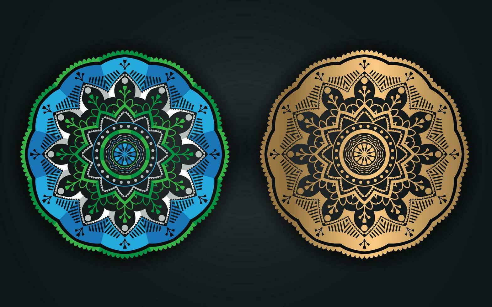 luxe coloré islamique mandala Contexte conception ou circulaire modèle dans forme de mandala pour henné, Mehndi, tatouage, décoration. décoratif ornement dans ethnique Oriental style. coloration livre page. vecteur