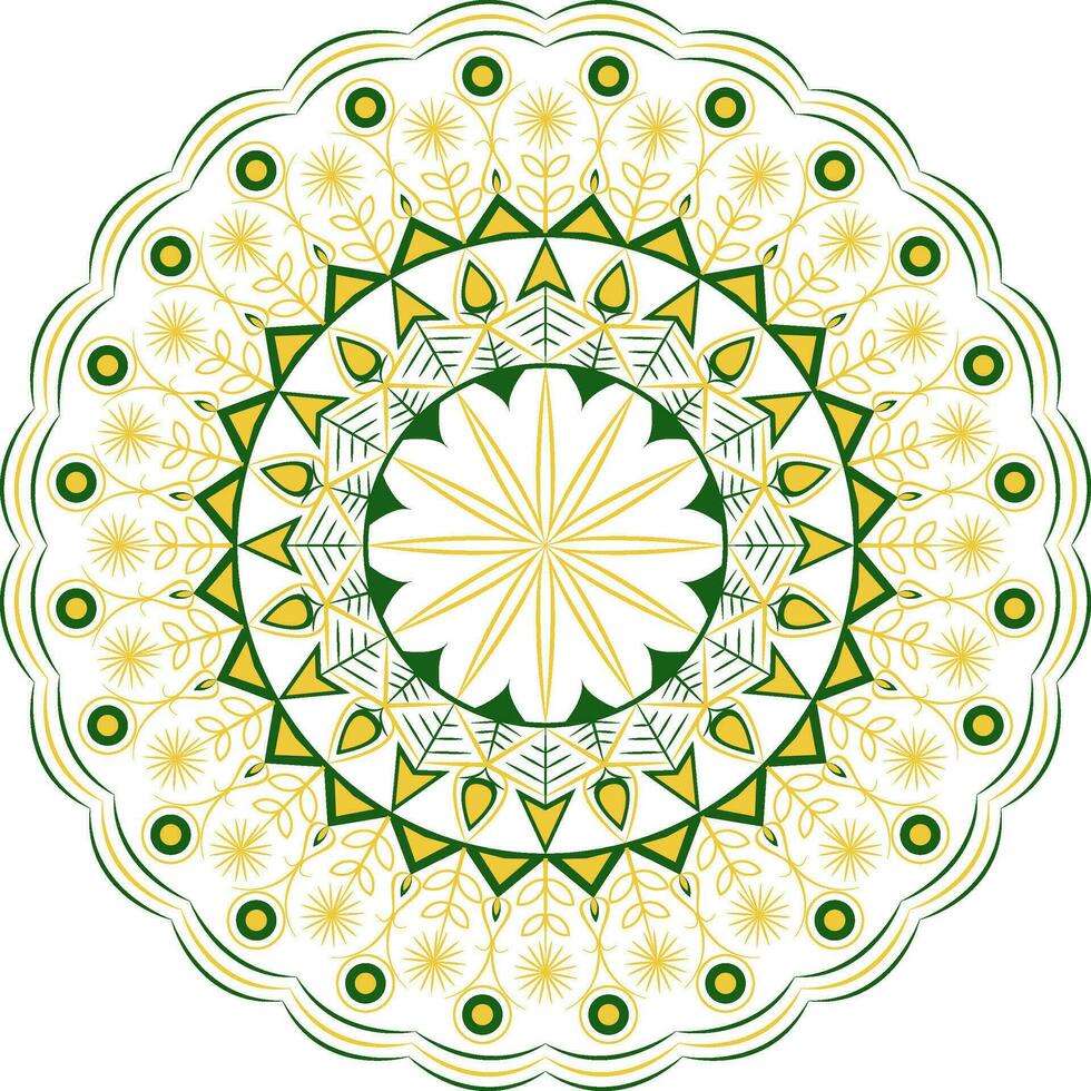 luxe ancien Oriental circulaire mandala conception pour décoration, tatouage, textile imprimer, fonds d'écran, arrière-plans. vecteur