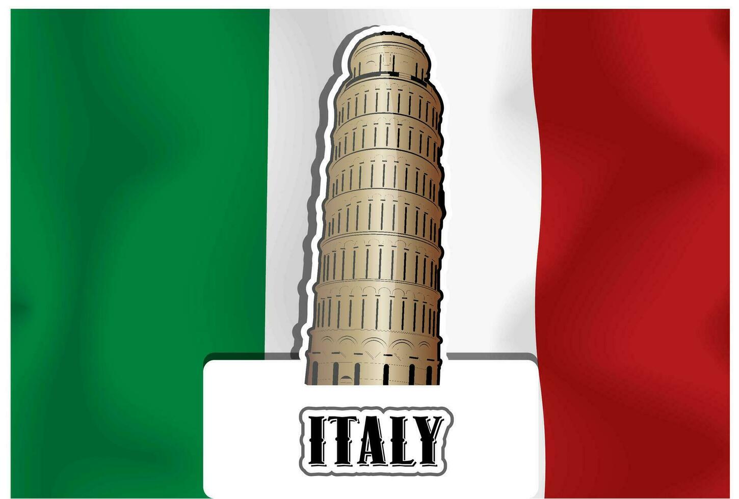 Italie pise la tour illustration vecteur