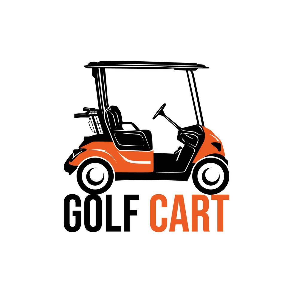 le golf Chariot logo éléments, le golf Chariot logo vecteur modèle
