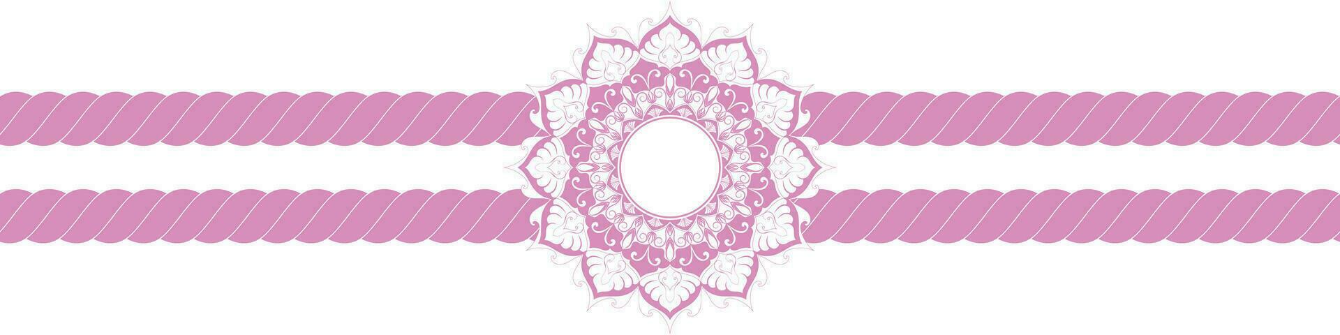 mandala modèle avec rose cercles et blanc cercles dans le centre pour ajouter messages à mariage cartes pour le la mariée et jeune marié. vecteur