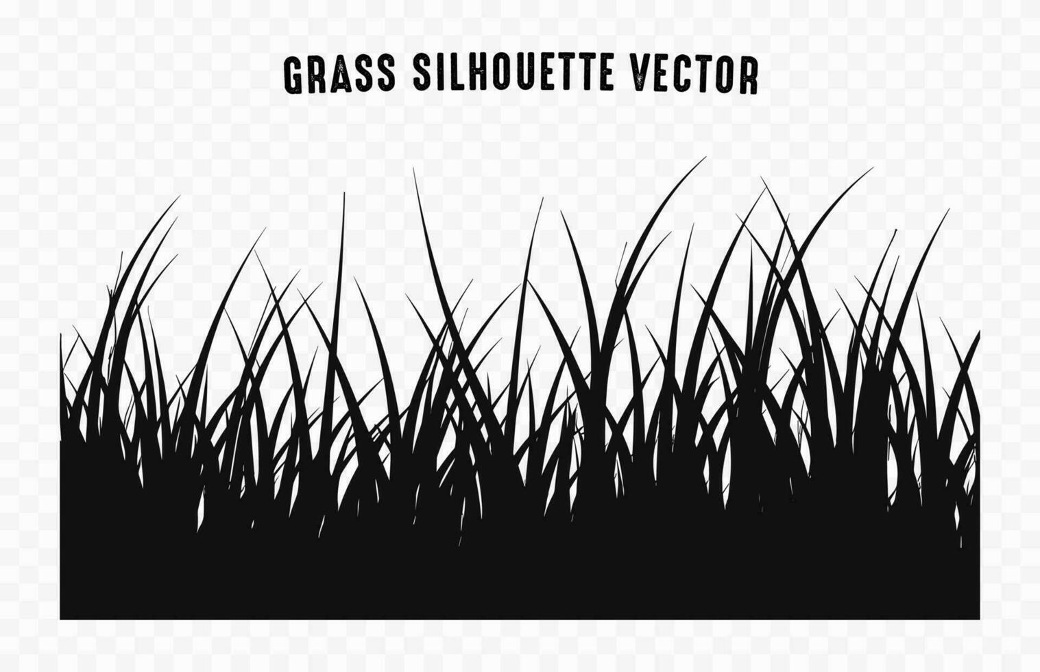 une herbe silhouette vecteur gratuit