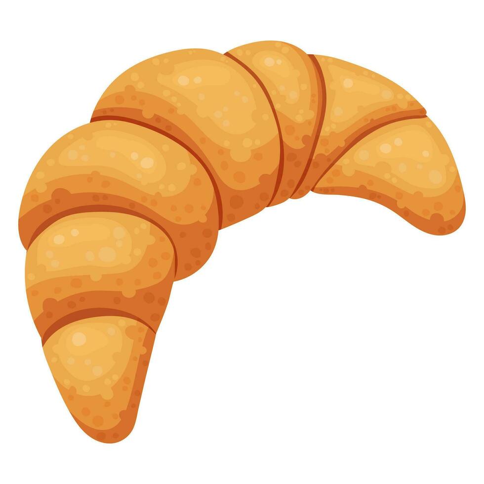 une croissant. vecteur illustration sur une blanc Contexte