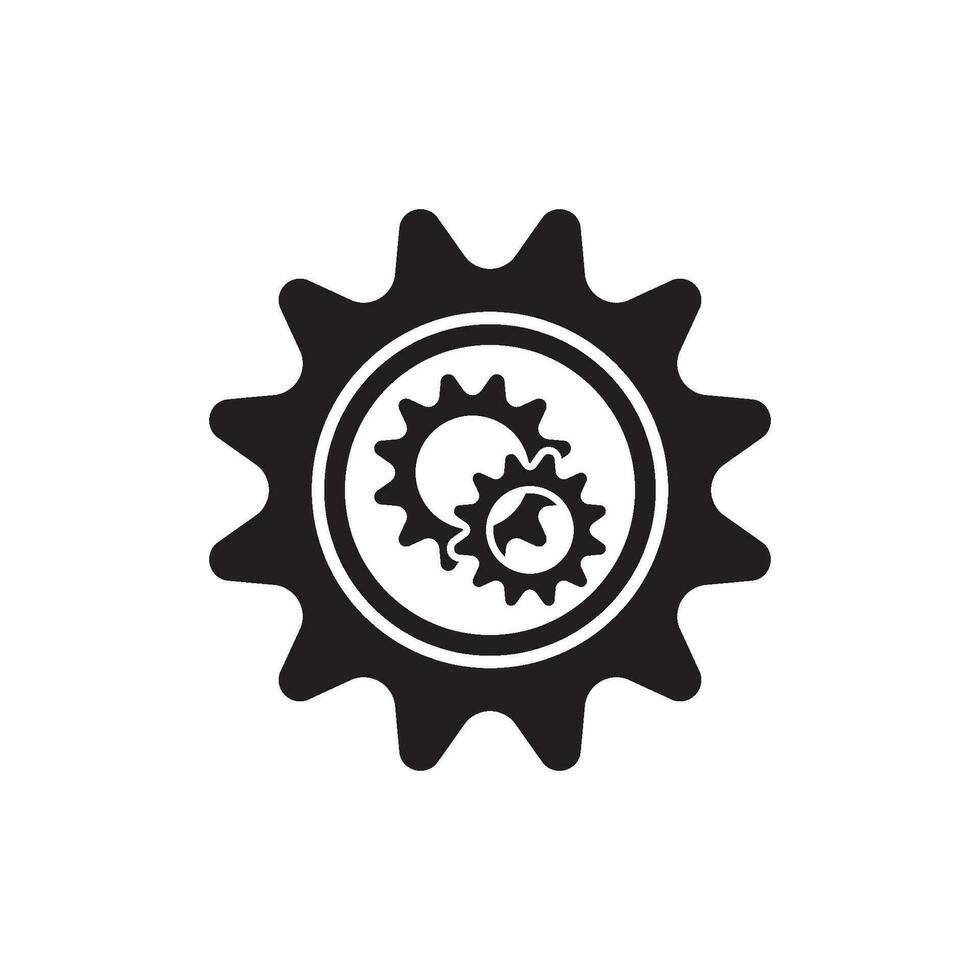 réparation magasin ou automobile icône vecteur illustration symbole conception