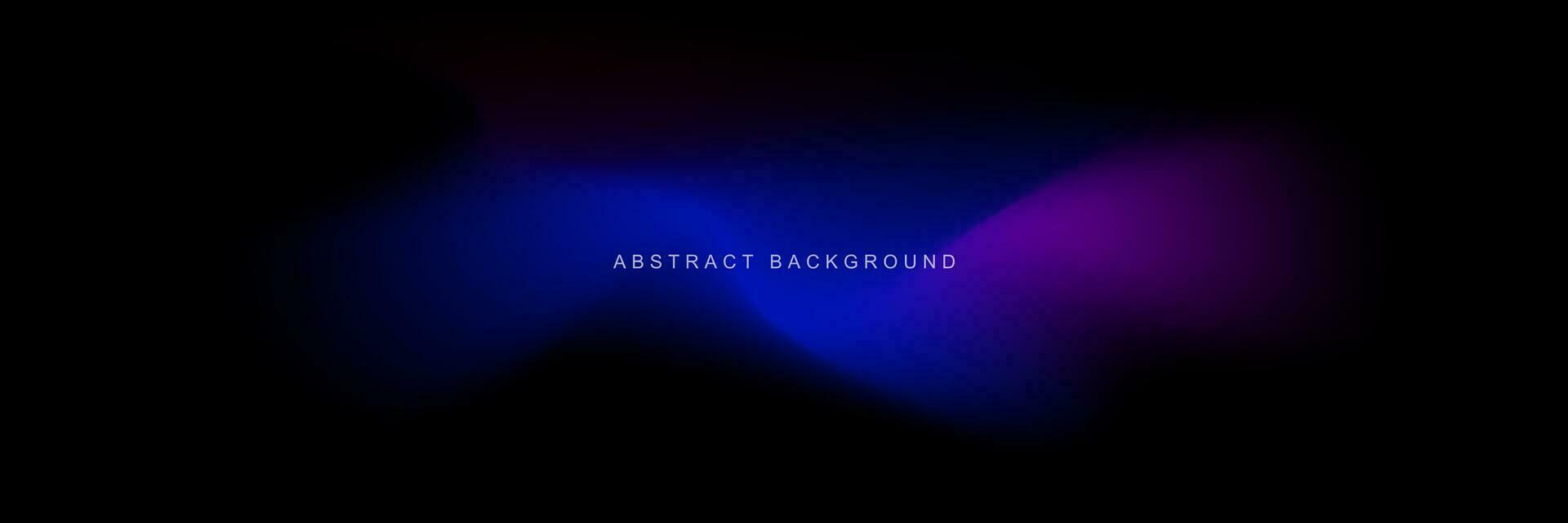 futuriste noir abstrait Contexte avec bleu et violet pente. moderne liquide vague bannière conception. vecteur illustration