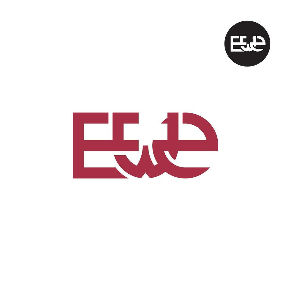 lettre ew2 monogramme logo conception vecteur