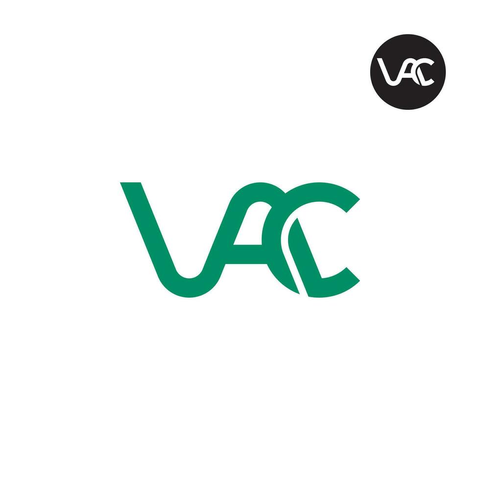 lettre vac monogramme logo conception vecteur