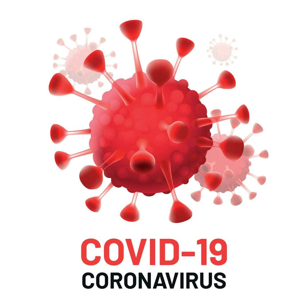 covid-19 virus cellules isolé. coronavirus danger épidémie vecteur