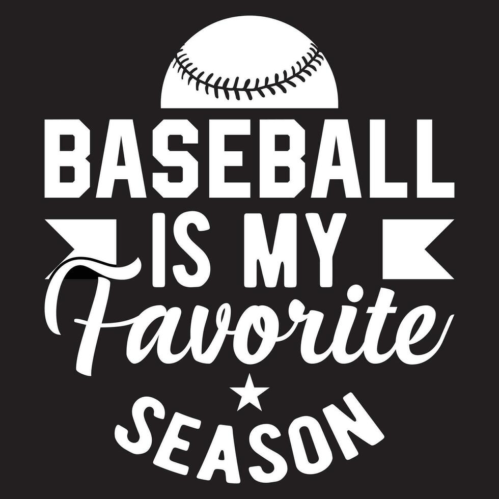 base-ball est mon préféré saison, base-ball conception vecteur