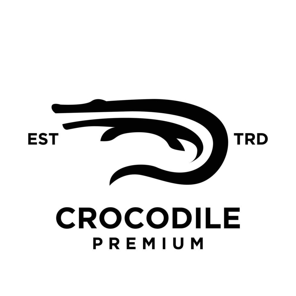 crocodile logo icône conception illustration vecteur