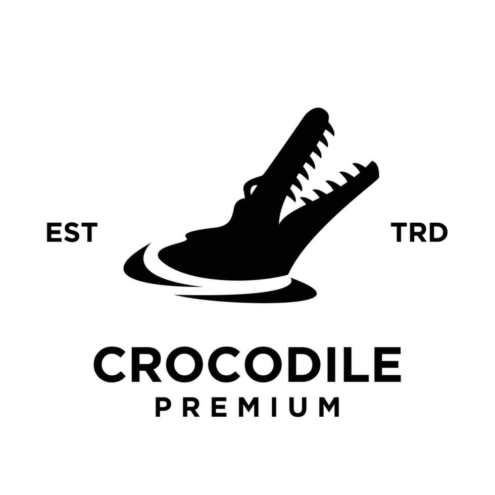 crocodile logo icône conception illustration vecteur