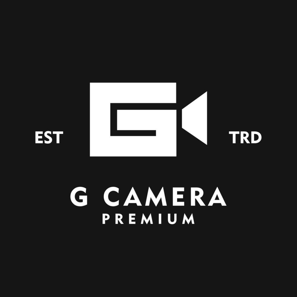 g caméra lettre logo icône conception illustration vecteur