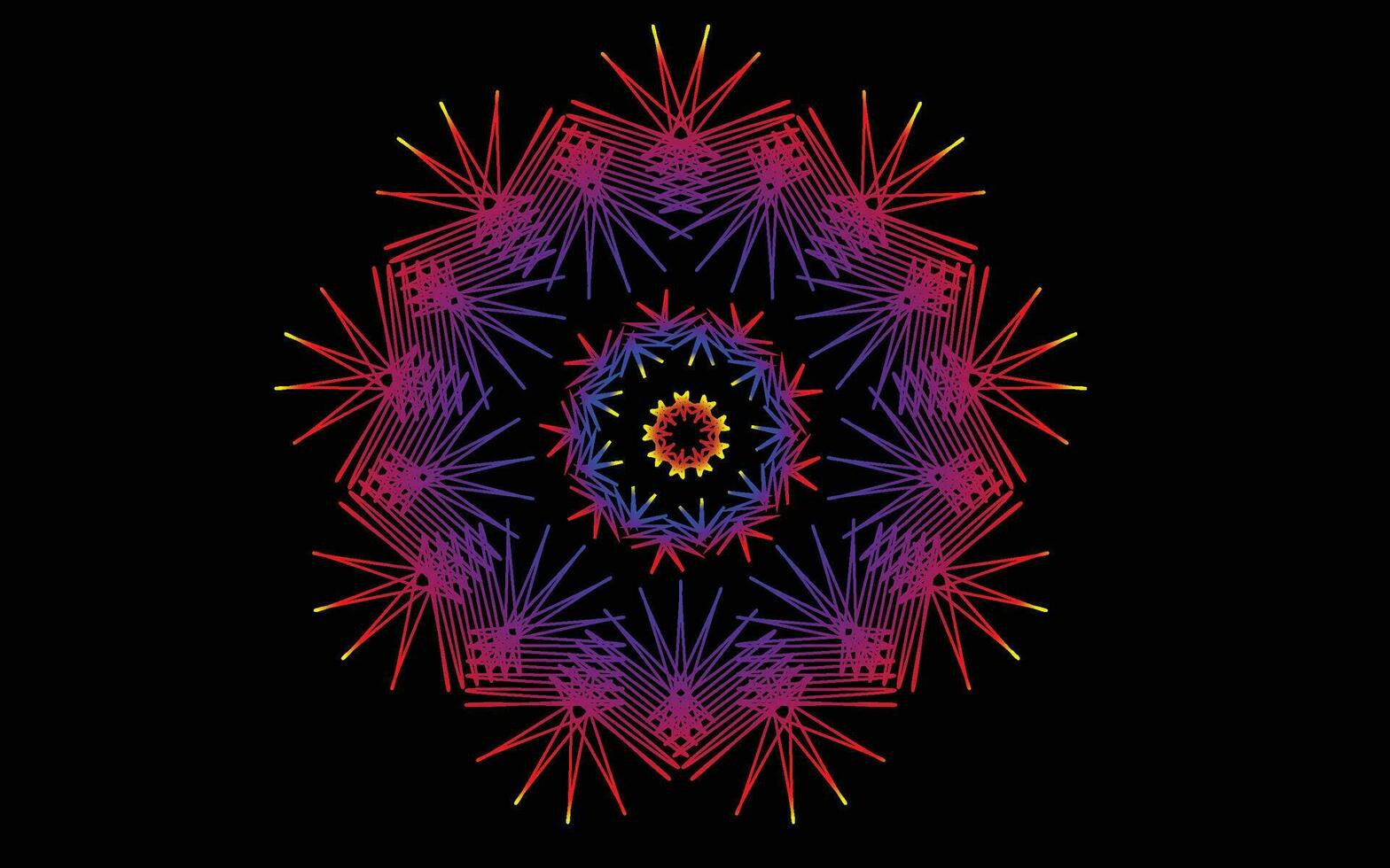 coloré mandala conception vecteur art