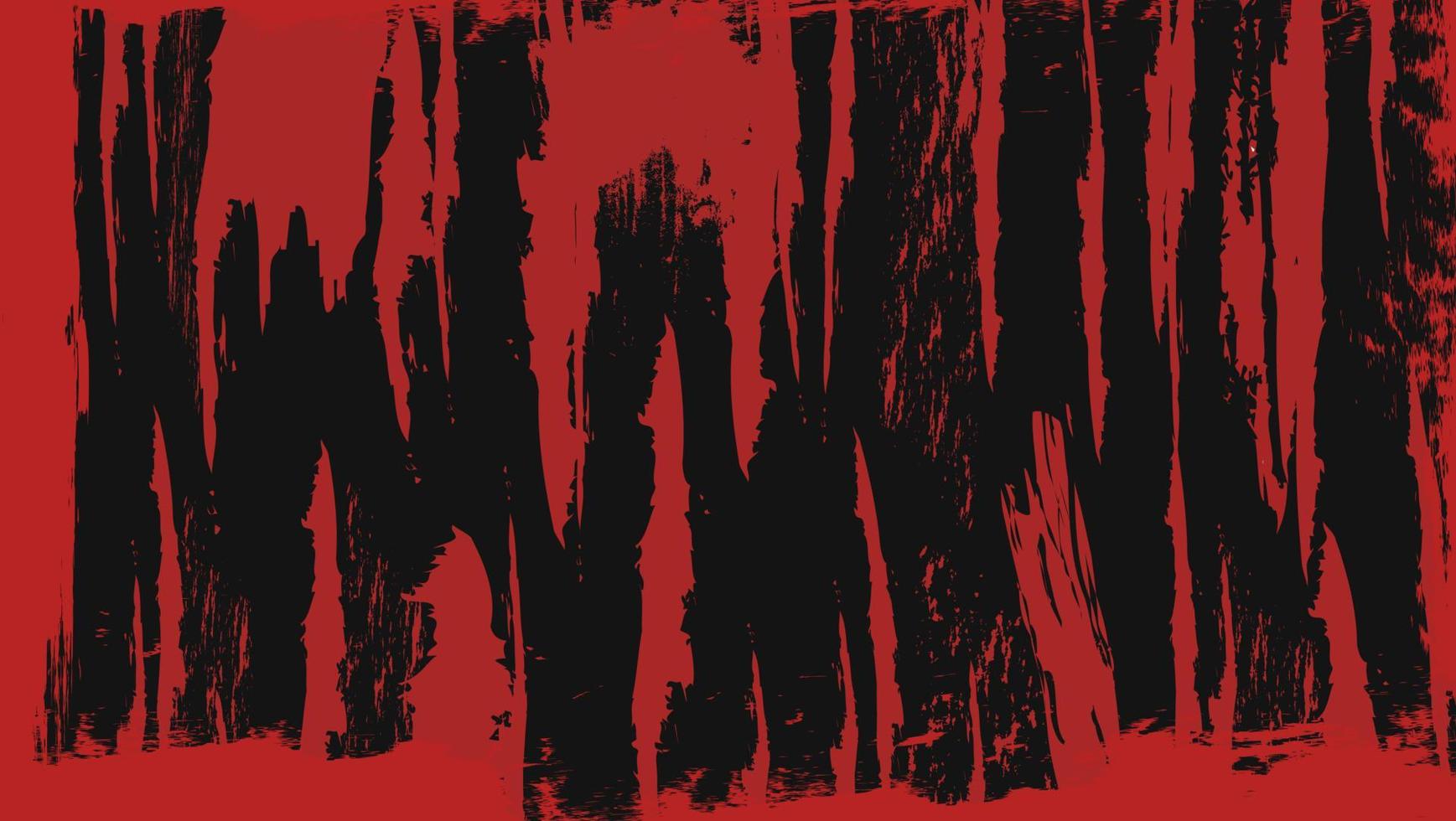 Résumé chaos grunge texture de la peinture rouge sur fond noir vecteur