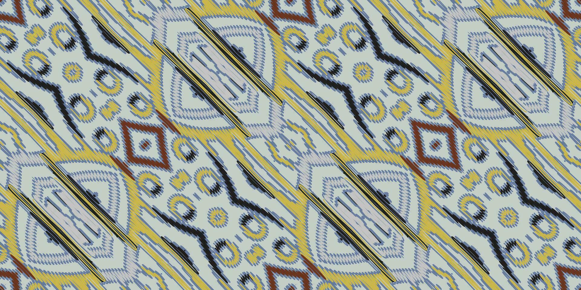 motif folklore modèle sans couture scandinave modèle motif broderie, ikat broderie vecteur conception pour impression Années 60 paisley attacher colorant Damas ornement tapis branché kurta pyjama