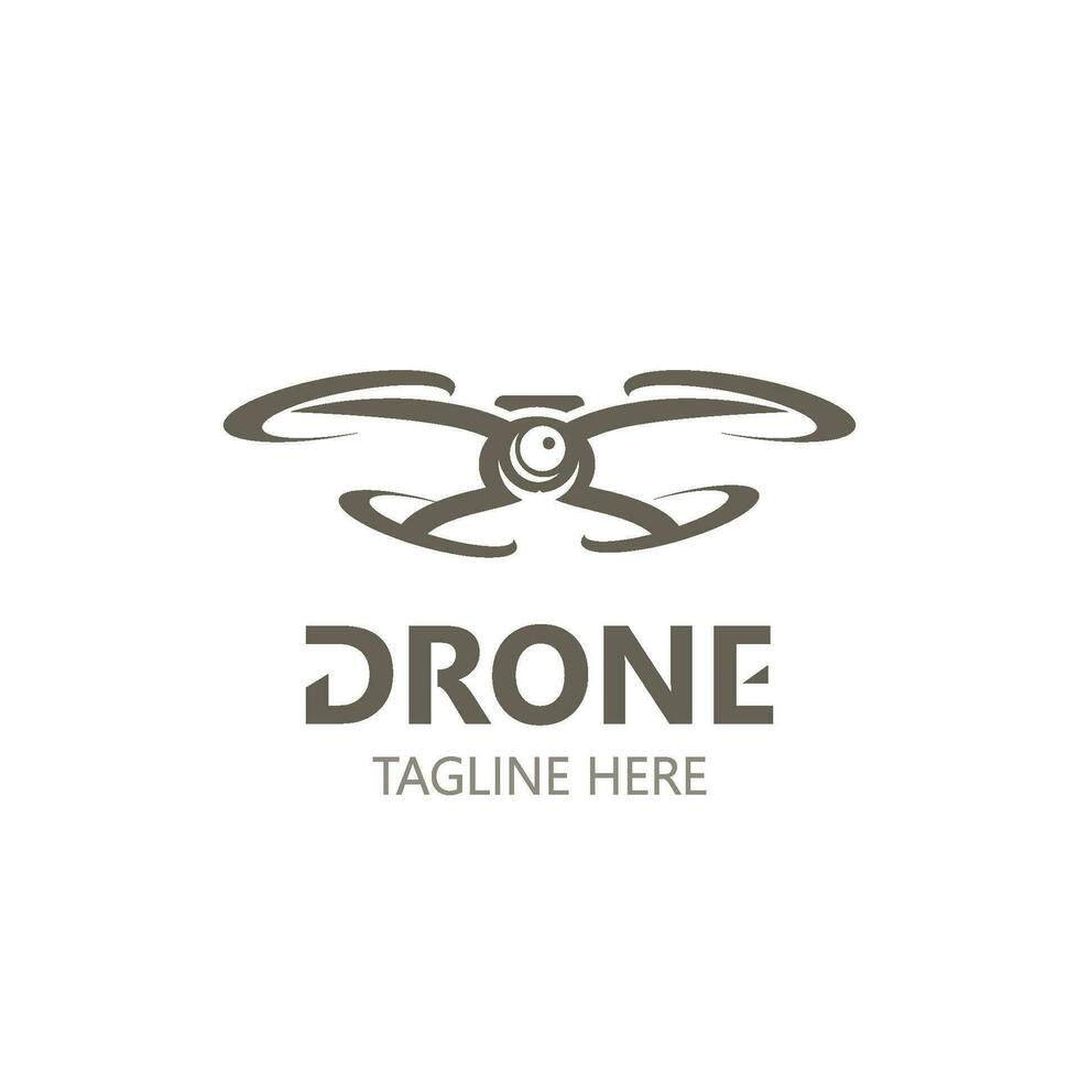 drone aérien avec caméra vecteur modèle icône. logo la photographie drone vecteur. quadcopter plat style