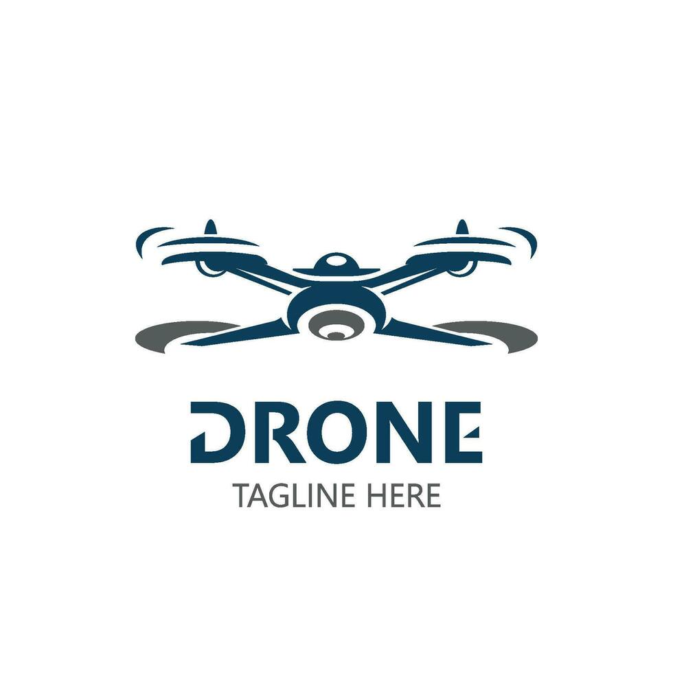 drone aérien avec caméra vecteur modèle icône. logo la photographie drone vecteur. quadcopter plat style