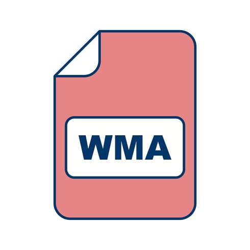 Icône de vecteur WMA