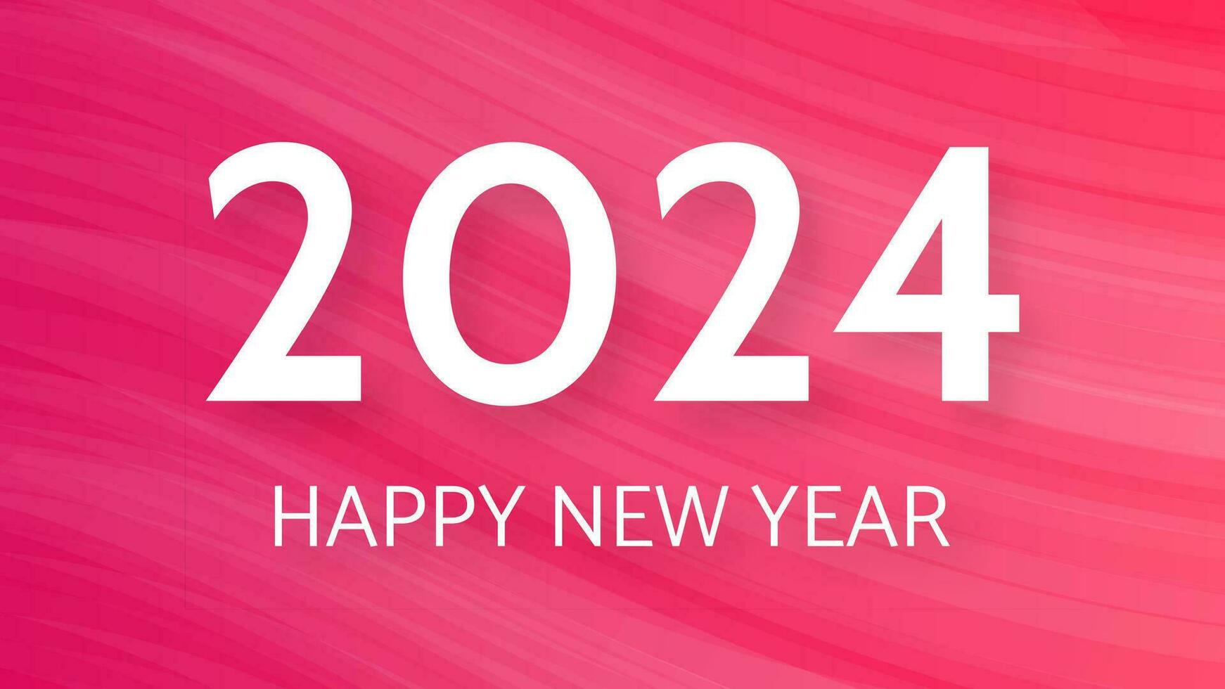 2024 content Nouveau année sur coloré Contexte vecteur