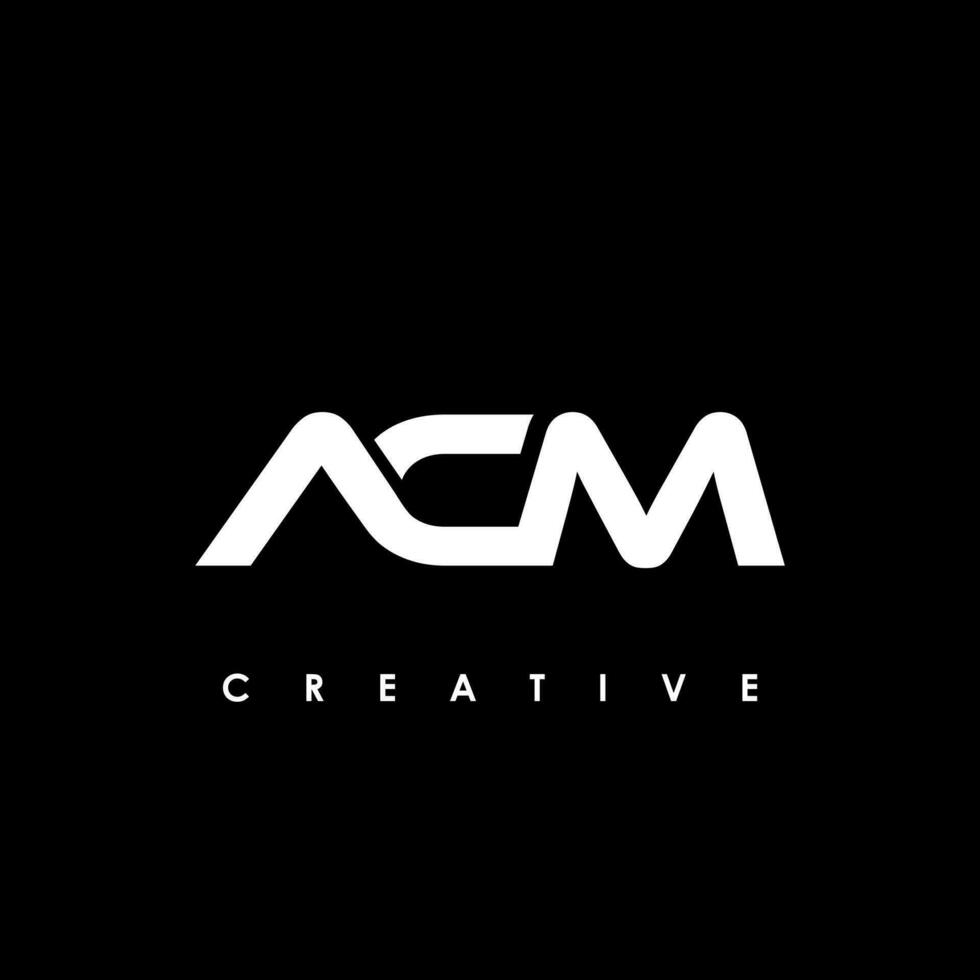 acm lettre initiale logo conception modèle vecteur illustration