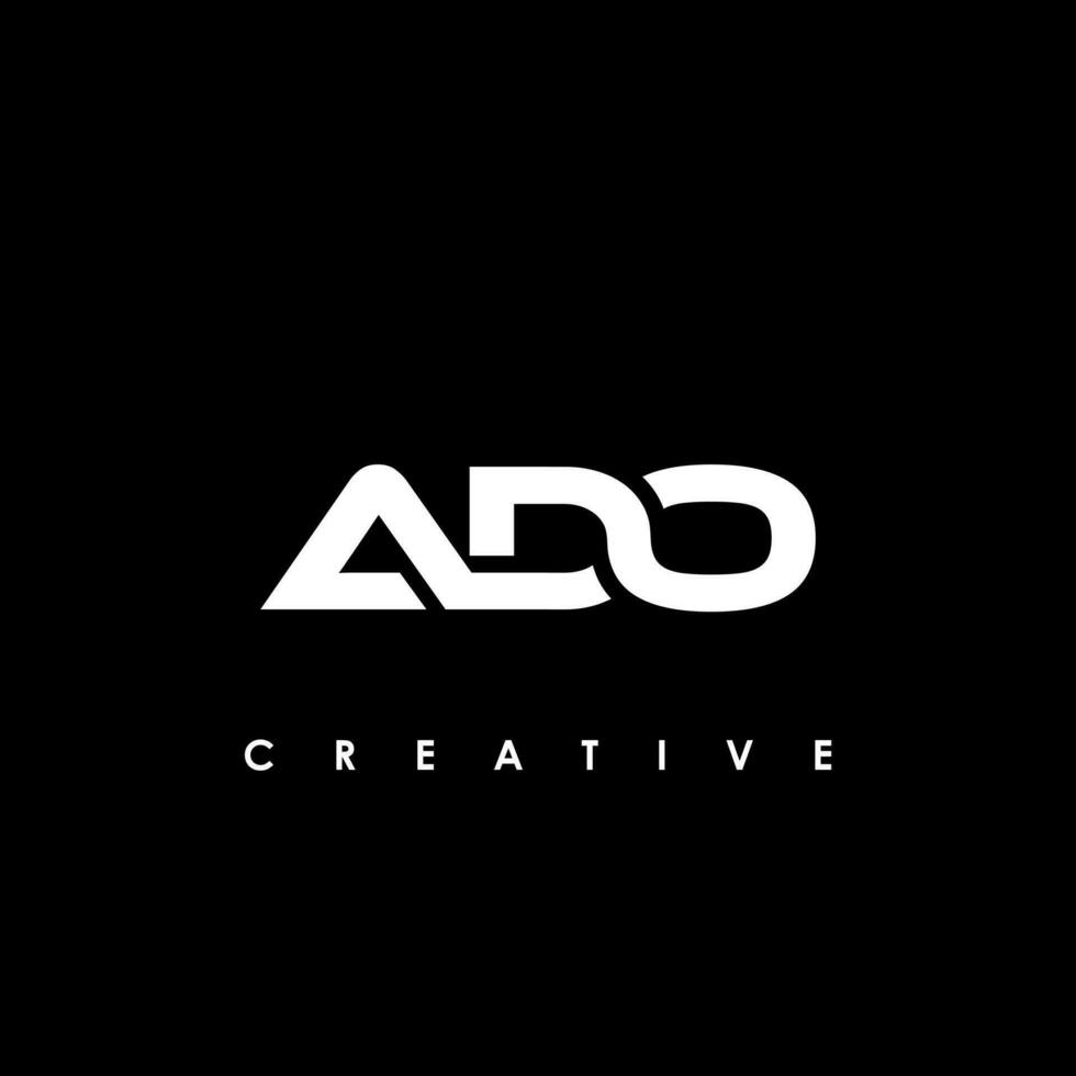 ado lettre initiale logo conception modèle vecteur illustration