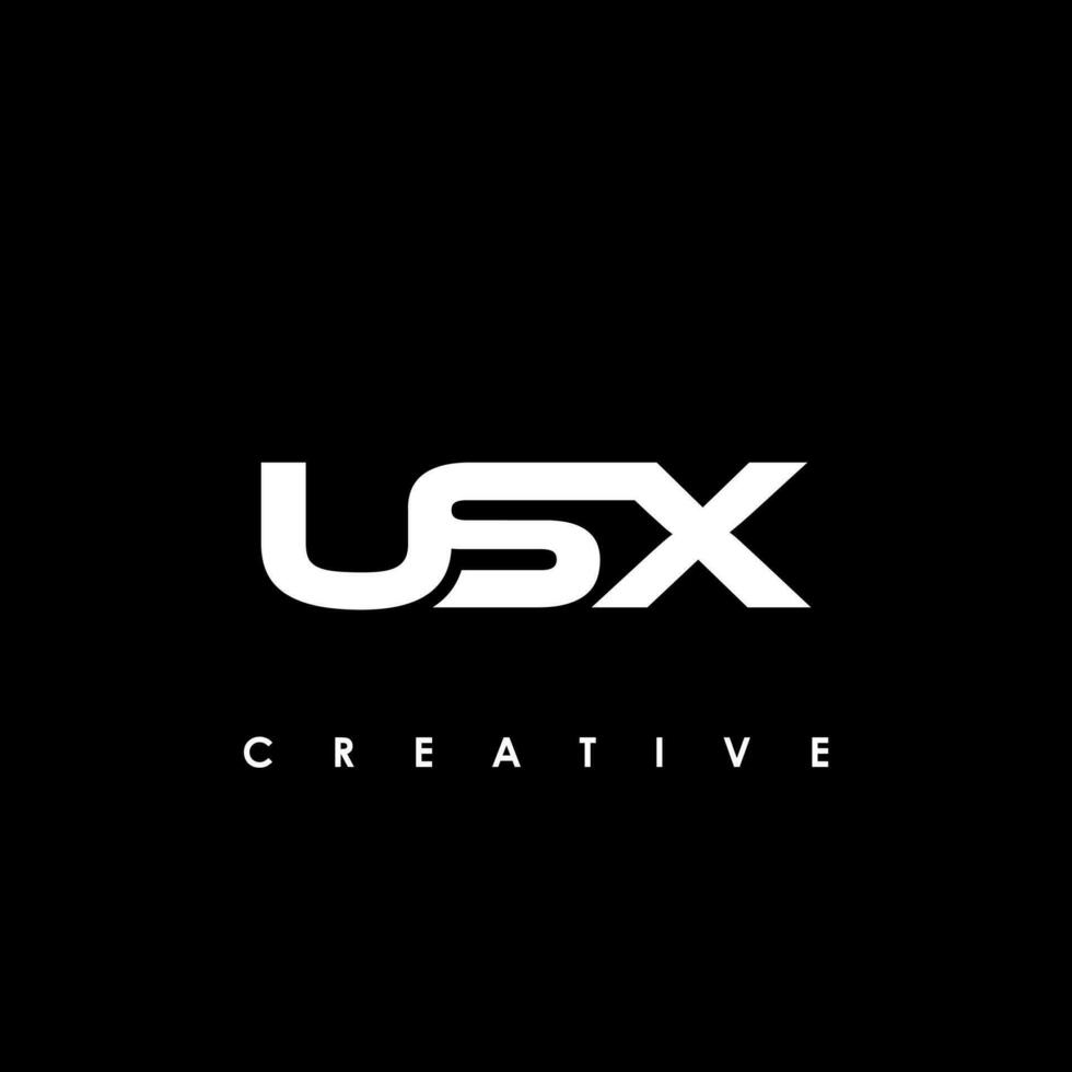 usx lettre initiale logo conception modèle vecteur illustration