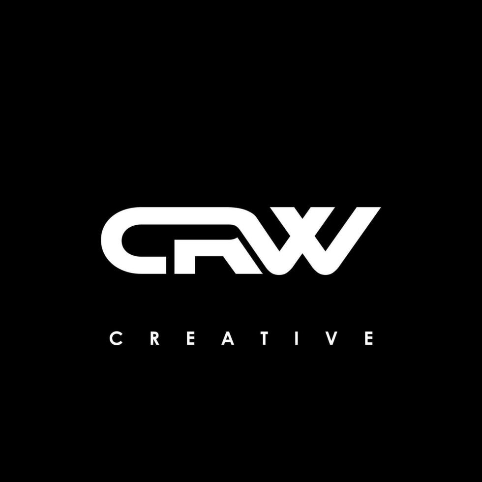 crw lettre initiale logo conception modèle vecteur illustration