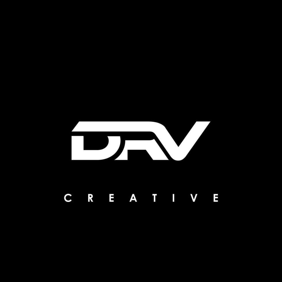 drv lettre initiale logo conception modèle vecteur illustration