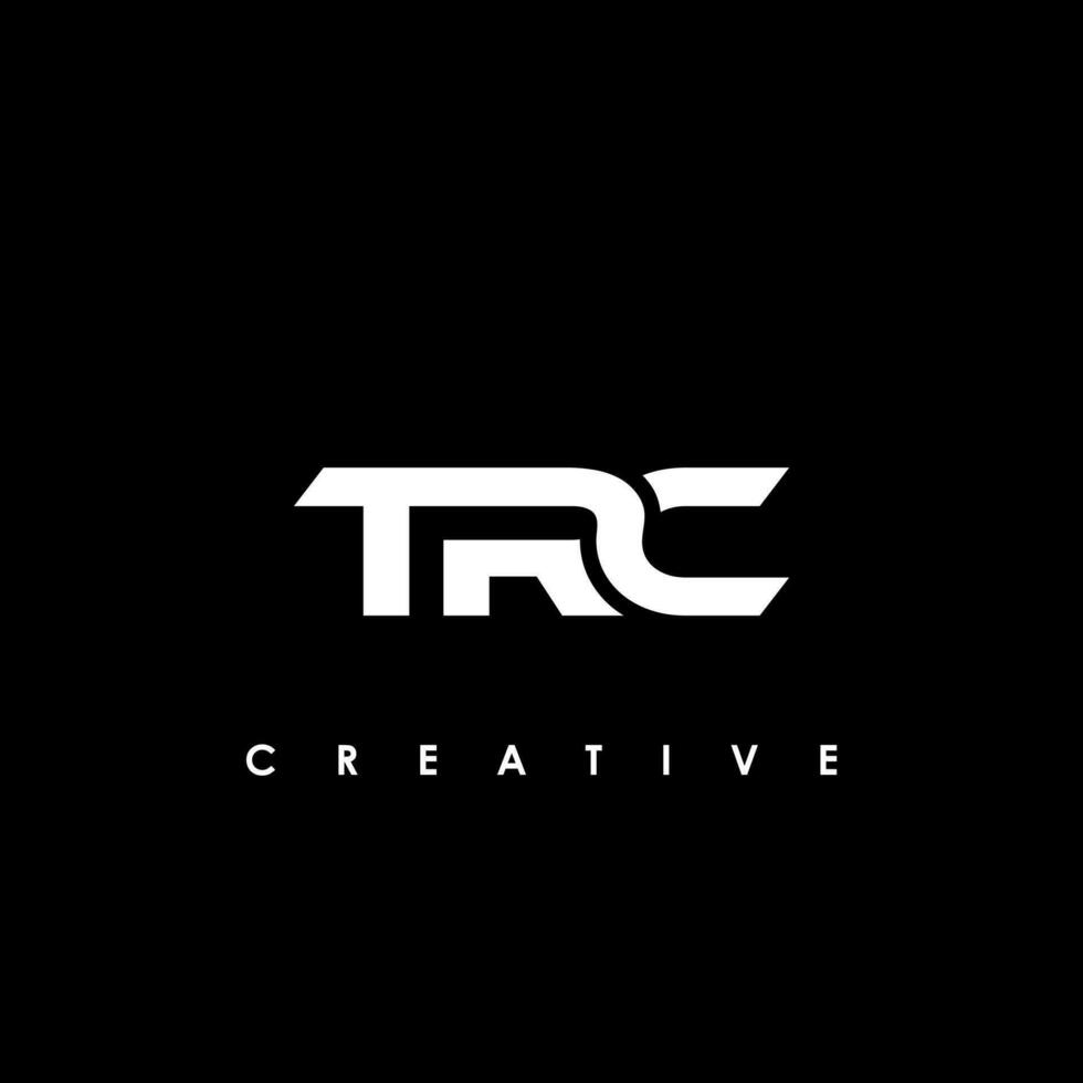 trc lettre initiale logo conception modèle vecteur illustration