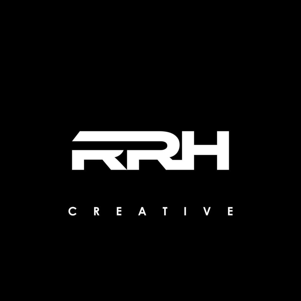 rrh lettre initiale logo conception modèle vecteur illustration