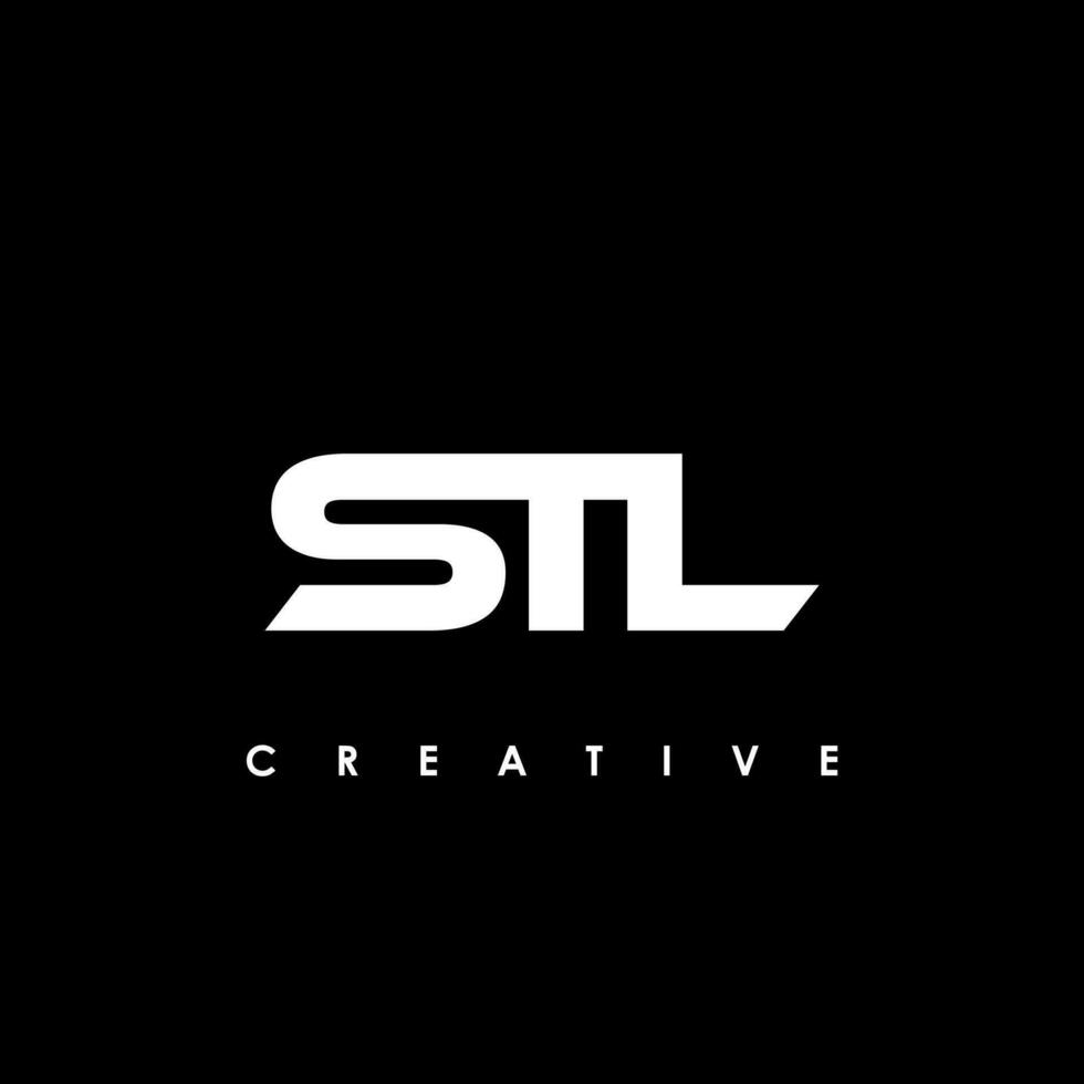 stl lettre initiale logo conception modèle vecteur illustration