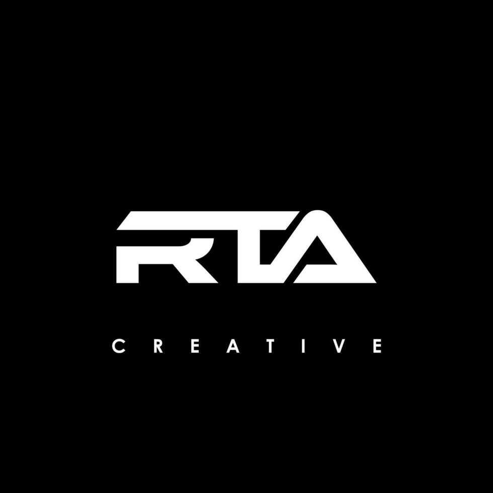 rta lettre initiale logo conception modèle vecteur illustration
