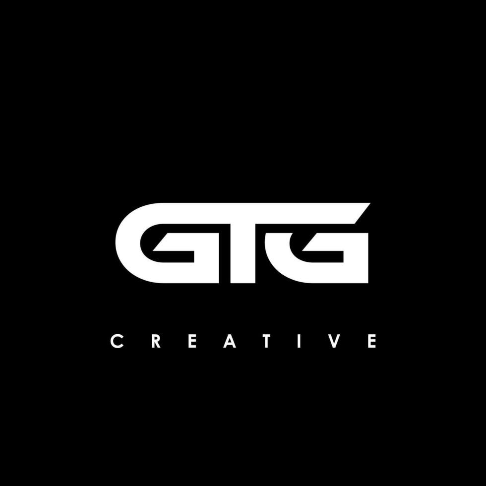 gtg lettre initiale logo conception modèle vecteur illustration