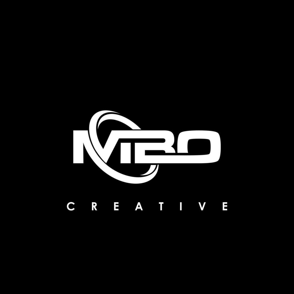 Mbo lettre initiale logo conception modèle vecteur illustration