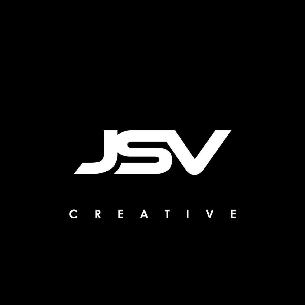jsv lettre initiale logo conception modèle vecteur illustration
