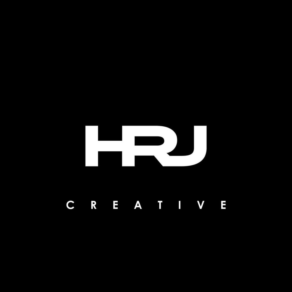 hrj lettre initiale logo conception modèle vecteur illustration