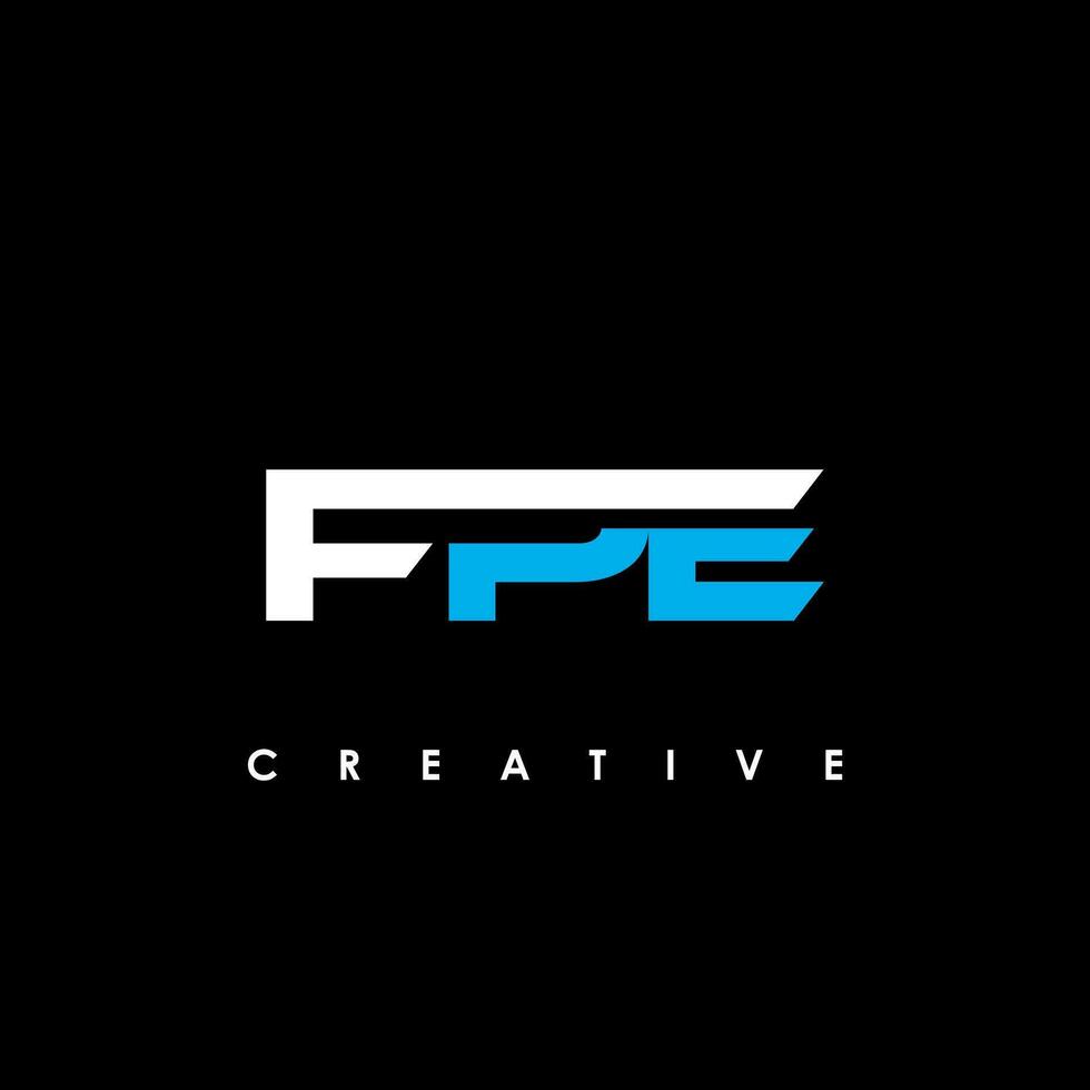 fpe lettre initiale logo conception modèle vecteur illustration