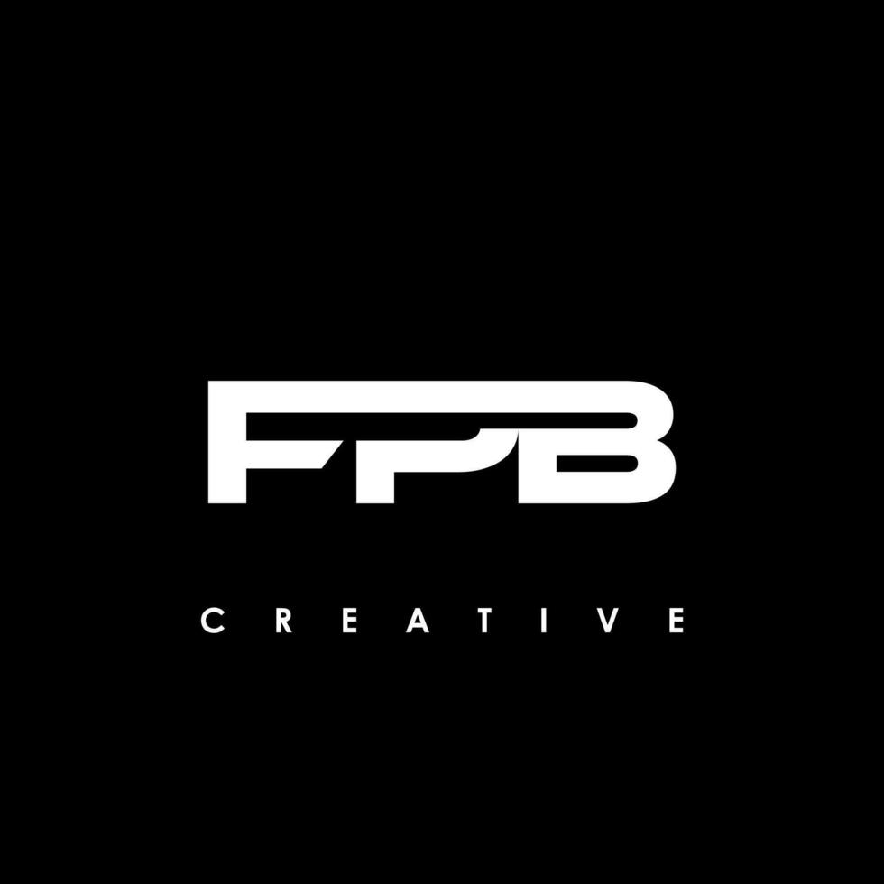 fpb lettre initiale logo conception modèle vecteur illustration