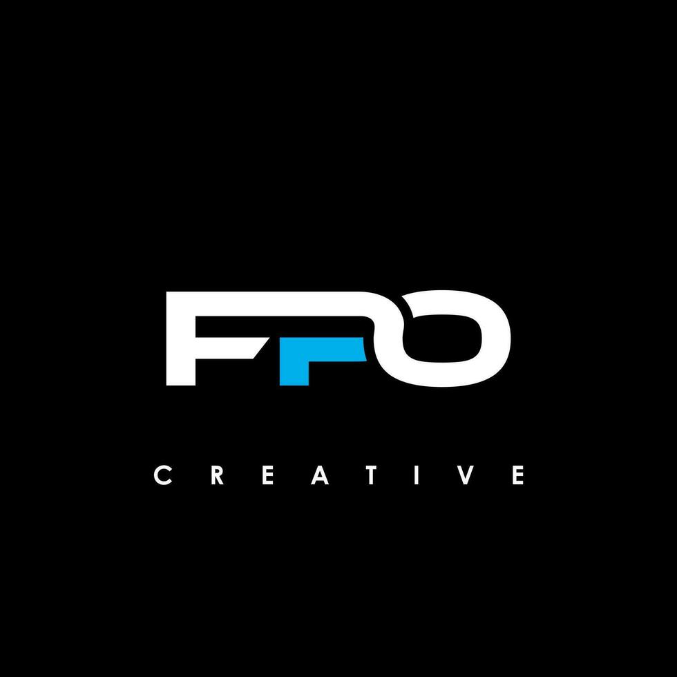 fpo lettre initiale logo conception modèle vecteur illustration
