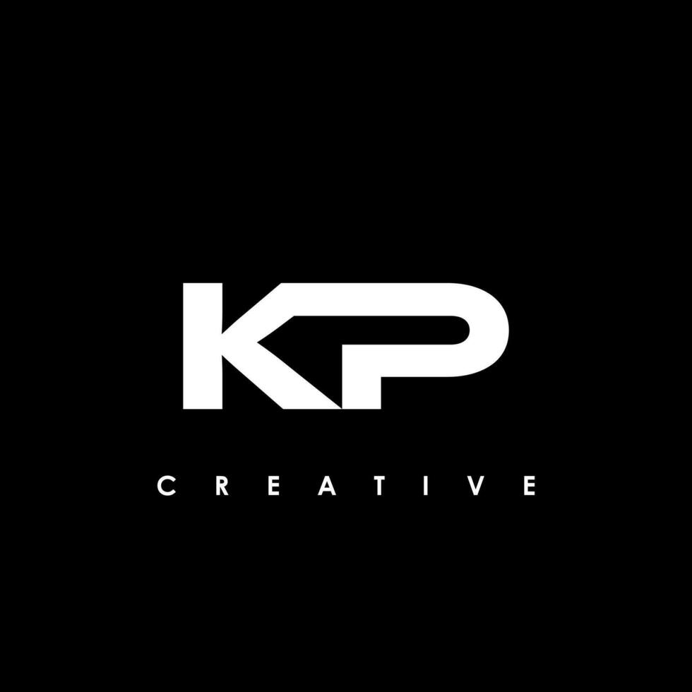 kp lettre initiale logo conception modèle vecteur illustration