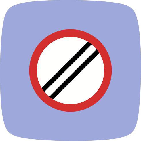 Vecteur limite de vitesse nationale s&#39;applique icône
