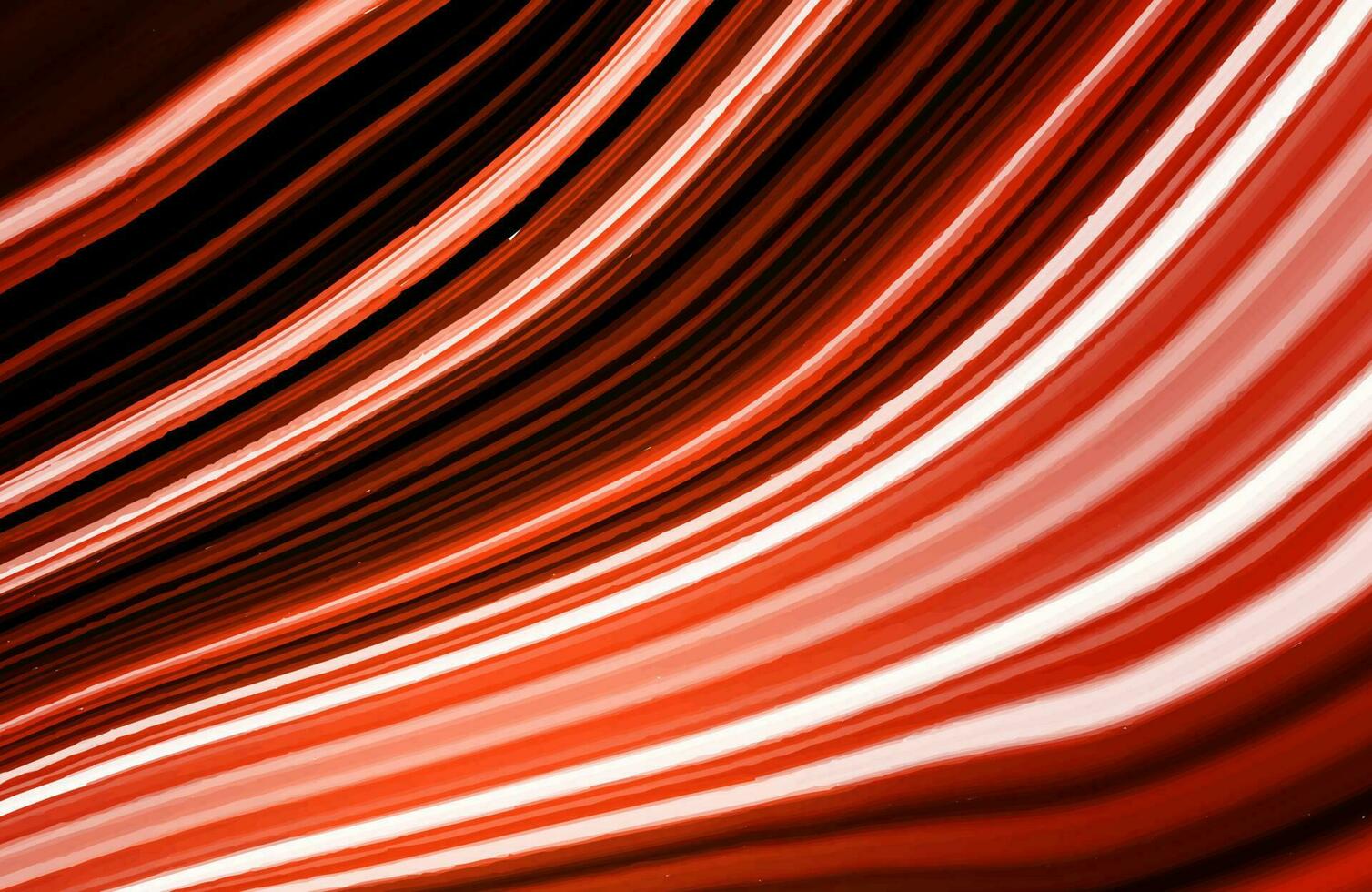 effet de flou de mouvement de fond de néon de lumière rouge de lignes ondulées vecteur