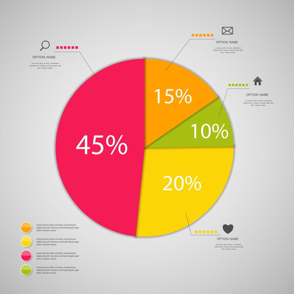 illustration vectorielle de modèle d'entreprise infographique vecteur