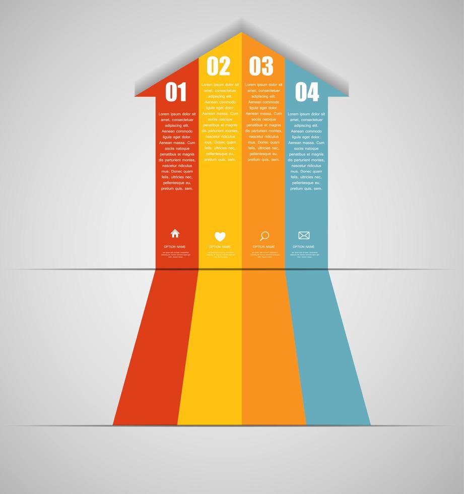 modèles d'infographie pour l'illustration vectorielle d'affaires. eps10 vecteur