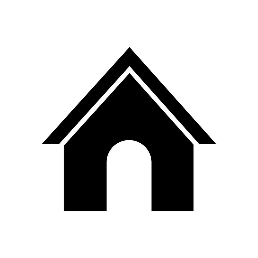 Accueil icône vecteur. maison illustration signe. chalet symbole. cabane logo. vecteur