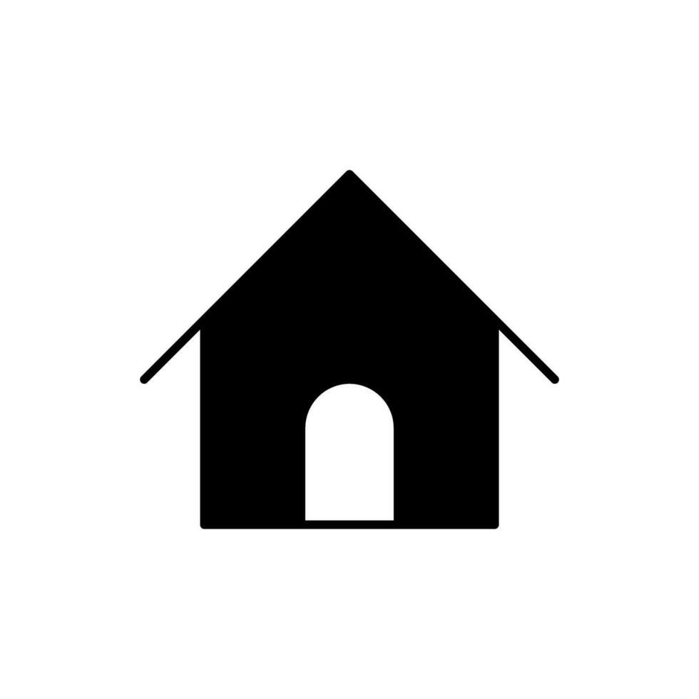 Accueil icône vecteur. maison illustration signe. chalet symbole. cabane logo. vecteur