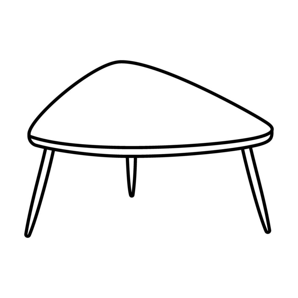 table icône vecteur. meubles illustration signe. café table symbole. lieu de travail logo. vecteur