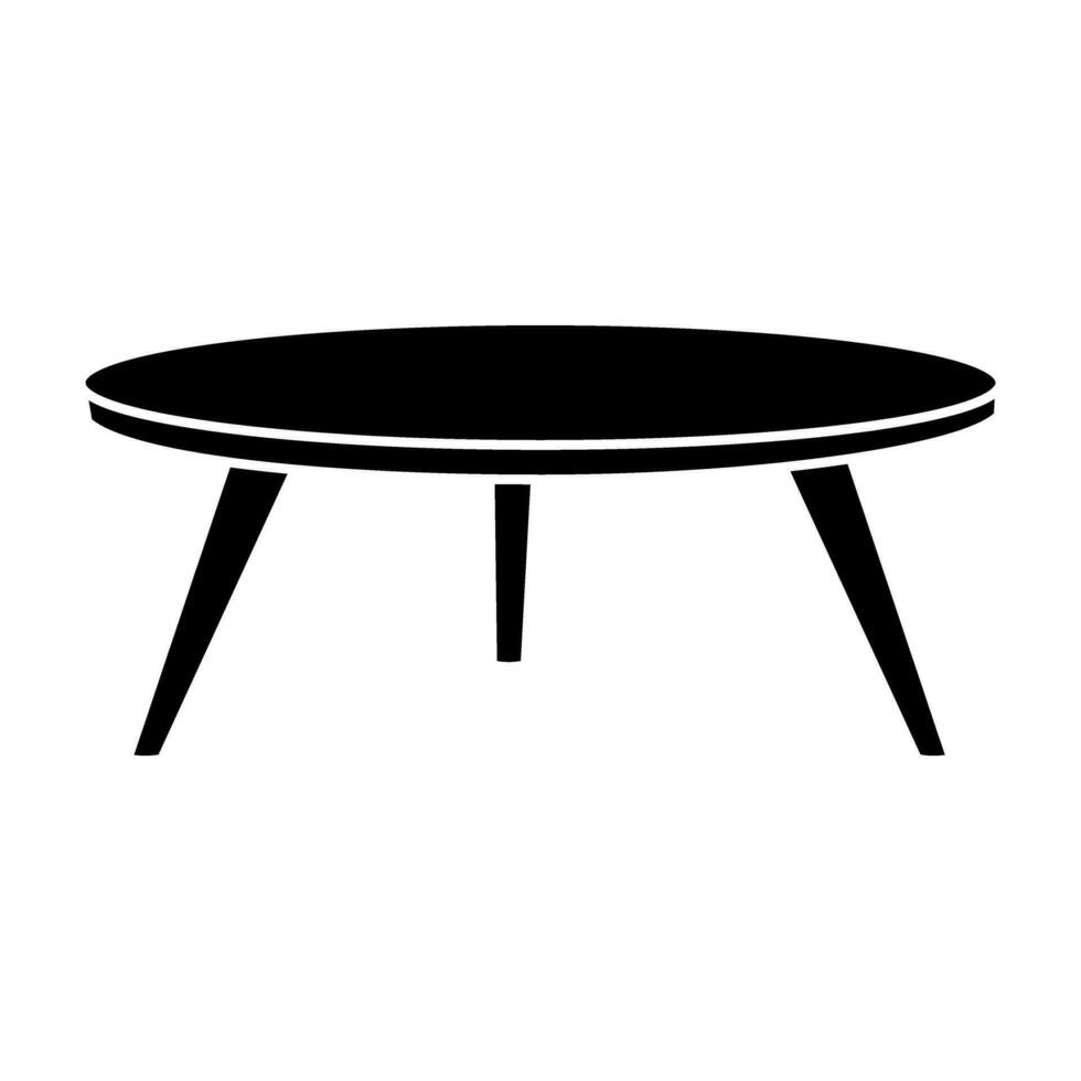 table icône vecteur. meubles illustration signe. café table symbole. lieu de travail logo. vecteur