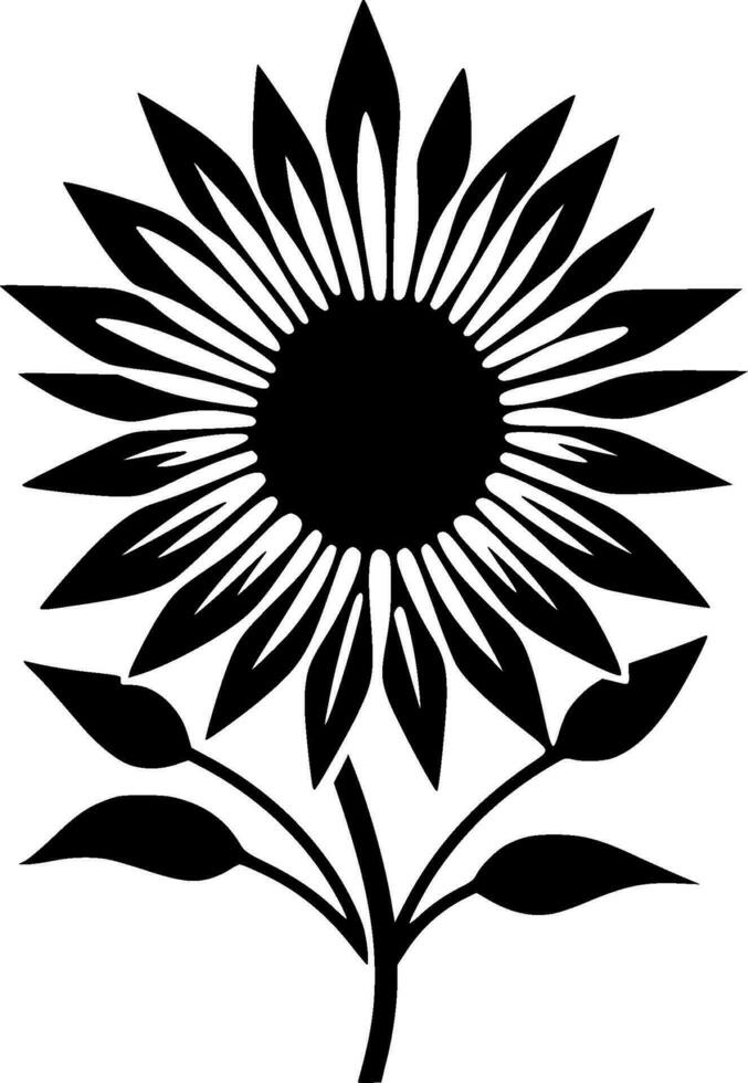 fleur - minimaliste et plat logo - vecteur illustration